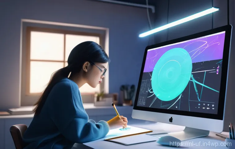 제약 기반 창의성의 윤리적 측면 - **Prompt 1: AI as a Creative Muse in a Digital Art Studio**
"A vibrant, high-energy digital art ...
