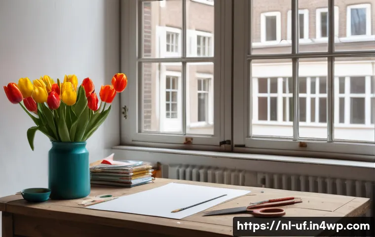 제약 기반 창의성의 심리학 - A creative artist&rsquo;s workspace in Amsterdam, showcasing a minimalistic design studio with limited art...