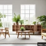 Home 19 제약 기반 창의성의 성공적 적용 사례 분석 - A modern Dutch design studio interior showcasing sustainable furniture made exclusively from recycle...