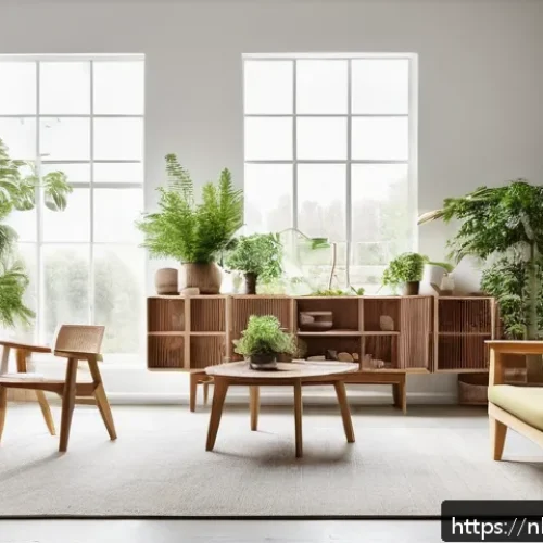 Home 31 제약 기반 창의성의 성공적 적용 사례 분석 - A modern Dutch design studio interior showcasing sustainable furniture made exclusively from recycle...